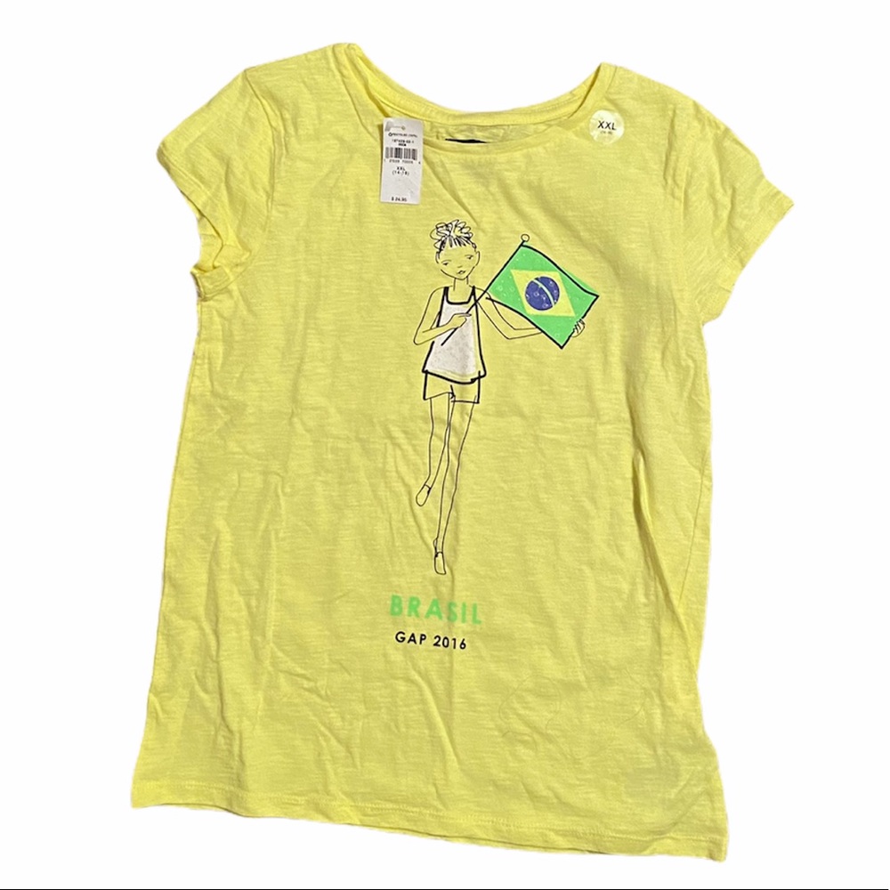 Gap Kids Brasil NWT Collectible Girls T Shirt Rare Find